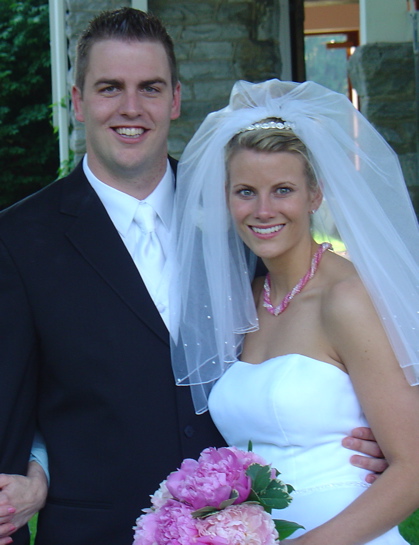 The new Mr. and Mrs. Bryce Stewart