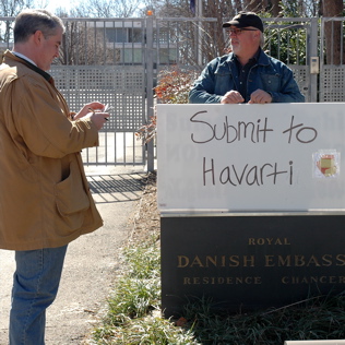 Havarti protest humor.